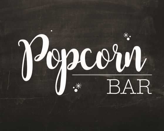 popcorn bar